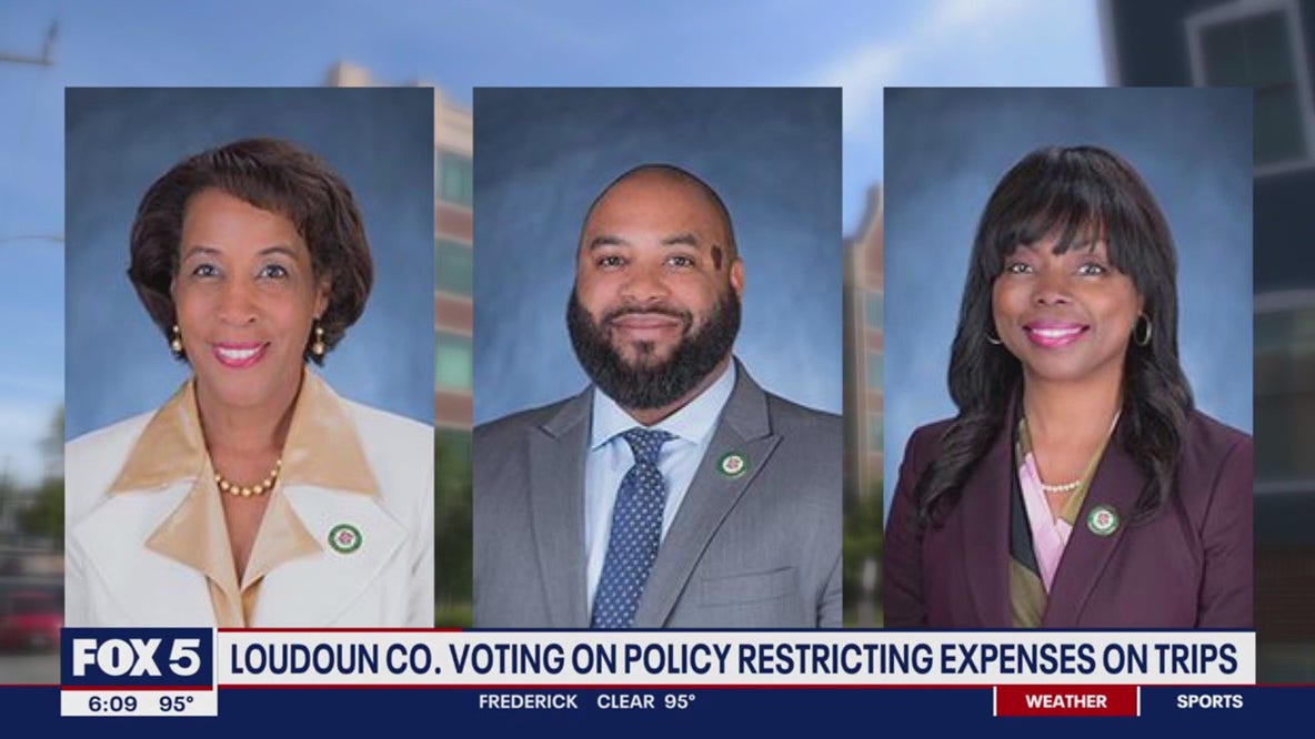 Loudoun County Board of Supervisors voting on policy restricting expenses on trips
